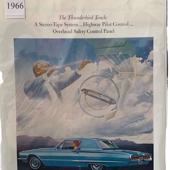 Vintage 1966 Ford Thunderbird Town Hardtop Ad Advertisement - Picture 3 of 5